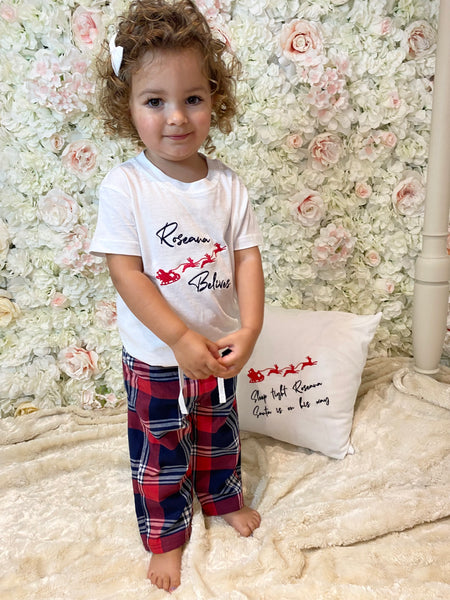 Personalised Christmas Pyjamas and Pillows