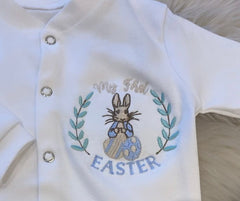 Boys “My first Easter” Peter rabbit rompers