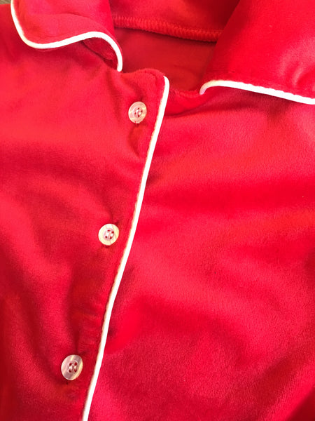 Boys red velvet pjs