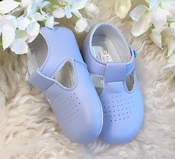 Pale blue baypods soft sole shoe