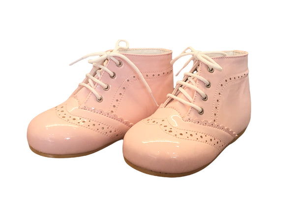 Pink Spanish ankle boots